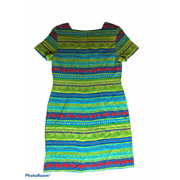 SAG Harbor Sheath Dress Short Sleeve Plus Size 14 - Picture 2 of 4